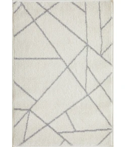 Loomaknoti Kissandrah Bixelm Cream/Gray EKI002 2 ft. X 3 ft. Rectangle Rug