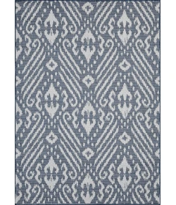 Loomaknoti Breyleigh Calitrah Blue/Cream EB005 5 ft. 3 in. X 7 ft. 3 in. Rectangle Rug