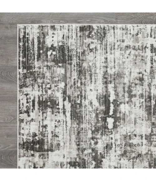 Loomaknoti Rhane Akason Gray/Cream ER009 7 ft. 10 in. X 9 ft. 10 in. Rectangle Rug