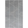 Loomaknoti Tecopa Symenia Gray/White ETR10GRW85 9 ft. 10 in. X 12 ft. 10 in. Rectangle Rug