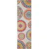 Central Oriental Fontana Hafsa Cream Area Rug 2 ft. 2 in. X 7 ft. 6 in. Rectangle