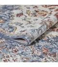 Loomaknoti Alsbrooke Kapirah Cream/Blue EA008 4 ft. X 6 ft. Rectangle Rug