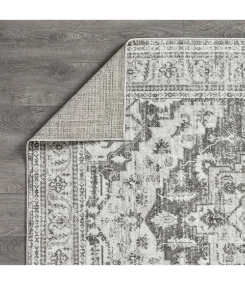Loomaknoti Rhane Alvner Gray/Cream ER018 9 ft. 10 in. X 12 ft. 10 in. Rectangle Rug