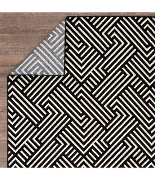 Loomaknoti Tecopa Trenten Black/White ETR12BLW12 2 ft.  X 6 ft. 7” Rectangle Rug
