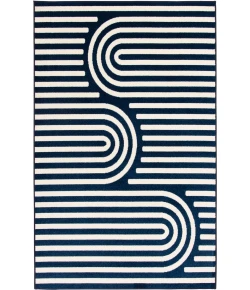 Loomaknoti Tecopa Sedvick Blue/White ETR06BWH85 9 ft. 10 in. X 12 ft. 10 in. Rectangle Rug
