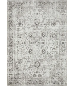 Loomaknoti Rhane Allory Gray/Cream ER014 5 ft. 3 in. X 7 ft. 3 in. Rectangle Rug