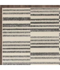 Loomaknoti Tecopa Varonika Gray/White ETR18GRW85 9 ft. 10 in. X 12 ft. 10 in. Rectangle Rug