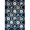 Central Oriental Trop Coascoralat Sa/Sn Area Rug 6 ft. 7 in. X 9 ft. 6 in. Rectangle
