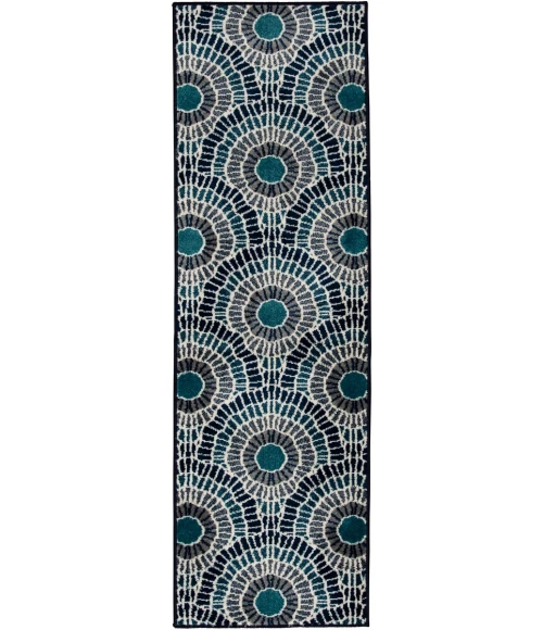 Loomaknoti Tecopa Ferley Blue/Green ETR04GB12 2 ft.  X 6 ft. 7” Rectangle Rug