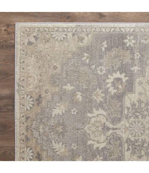 Loomaknoti Malanie Chantil Cream/Gray EM003 3 ft. 3 in. X 5 ft. 3 in. Rectangle Rug