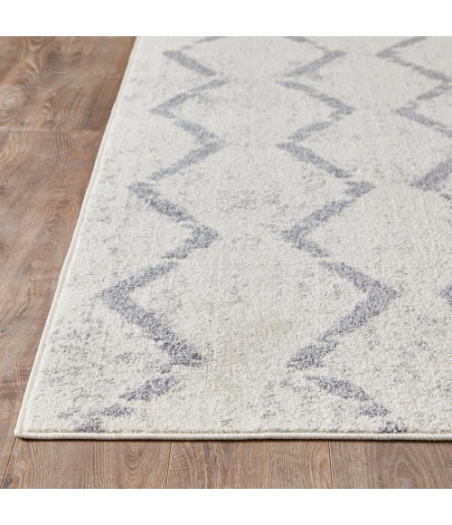 Loomaknoti Kissandrah Brynder Cream/Gray EKI001 2 ft. X 3 ft. Rectangle Rug