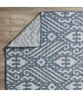 Loomaknoti Breyleigh Calitrah Blue/Cream EB005 3 ft. X 5 ft. Rectangle Rug