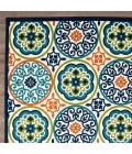 Loomaknoti Tecopa Nerleno Blue/Orange ETR01MI50 4 ft.  X 6 ft.  Rectangle Rug