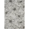 Loomaknoti Breyleigh Cerimia Cream/Gray EB007 5 ft. 3 in. X 7 ft. 3 in. Rectangle Rug