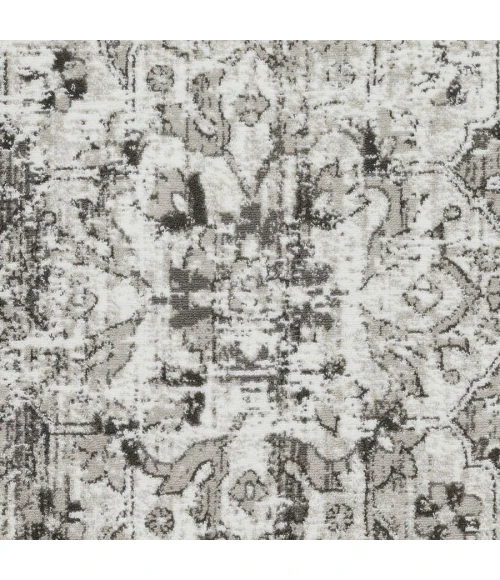 Loomaknoti Rhane Alemern Gray/Cream ER019 3 ft. 3” X 5 ft. 3” Rectangle Rug