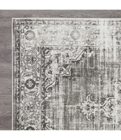 Loomaknoti Rhane Allinzie Cream/Gray ER021 4 ft.  X 6 ft.  Rectangle Rug
