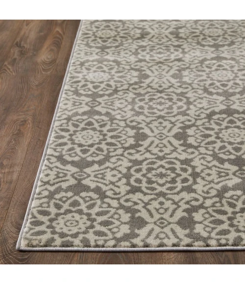 Loomaknoti Celena Alizia Cream/Blue EC002 9 ft. 10 in. X 12 ft. 10 in. Rectangle Rug