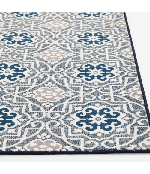 Loomaknoti Tecopa Kidore Blue/White ETR03BWH08 2 ft.  X 3 ft.  Rectangle Rug
