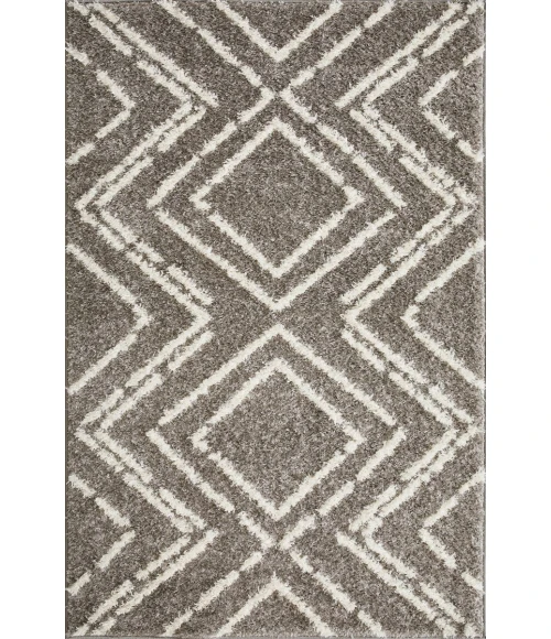 Loomaknoti Vemoa Armeley Gray/Cream EV004 4 ft.  X 6 ft.  Rectangle Rug