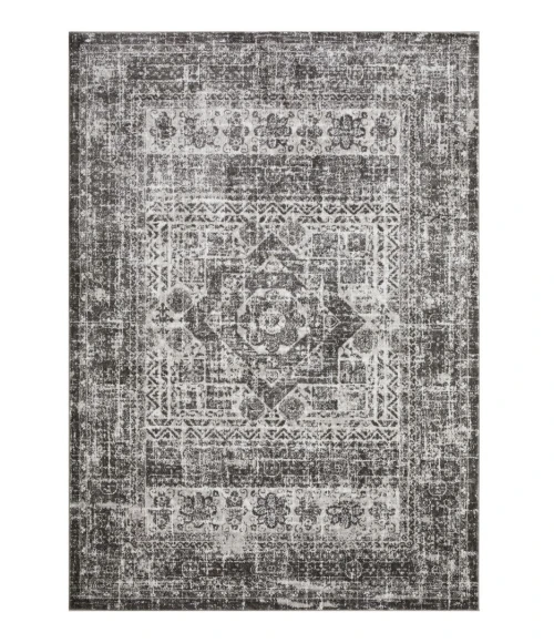 Loomaknoti Rhane Andallie Gray/Cream ER016 7 ft. 10 in. X 9 ft. 10 in. Rectangle Rug