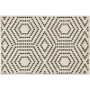 Loomaknoti Tecopa Kaharie White/Black ETR21WBK20 3 ft. 3 in. X 5 ft. 3 in. Rectangle Rug