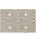 Loomaknoti Tecopa Kaharie White/Black ETR21WBK08 2 ft. 3 in. X 3 ft. Rectangle Rug