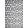 Loomaknoti Kissandrah Beraddo Gray/Cream EKI003 4 ft. X 6 ft. Rectangle Rug