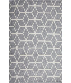 Loomaknoti Kissandrah Beraddo Gray/Cream EKI003 4 ft. X 6 ft. Rectangle Rug