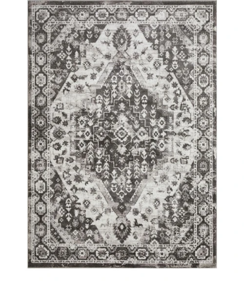 Loomaknoti Rhane Adleigh Cream/Gray ER012 7 ft. 10 in. X 9 ft. 10 in. Rectangle Rug