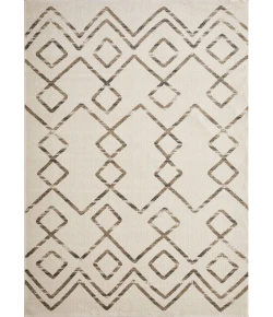 Loomaknoti Taytum Rocey White/Gray ET001 9 ft. 10 in. X 12 ft. 10 in. Rectangle Rug