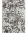 Loomaknoti Rhane Alenzi Gray/Cream ER011 3 ft. 3” X 5 ft. 3” Rectangle Rug