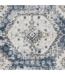 Loomaknoti Kehleigh Auborn Blue/Cream EK011 2 ft. X 3 ft. Rectangle Rug