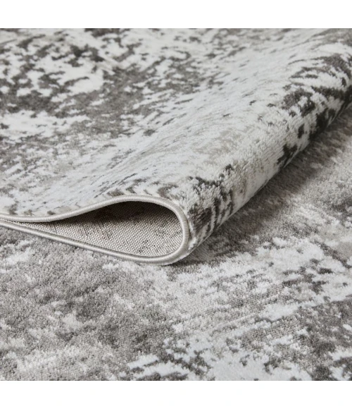 Loomaknoti Rhane Alelone Gray/Cream ER010 7 ft. 10 in. X 9 ft. 10 in. Rectangle Rug