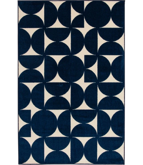 Loomaknoti Tecopa Sevella Blue/White ETR07BWH60 6 ft. 7” X 9 ft. 2” Rectangle Rug