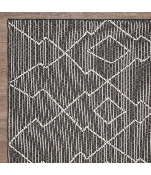 Loomaknoti Breyleigh Culton Gray/Cream EB006 3 ft. X 5 ft. Rectangle Rug