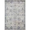 Loomaknoti Kehleigh Aylesh Cream/Blue EK016 5 ft. 3 in. X 7 ft. 3 in. Rectangle Rug