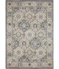 Loomaknoti Kehleigh Dravan Blue/Cream EK001 6 ft. 7 in. X 9 ft. 2 in. Rectangle Rug