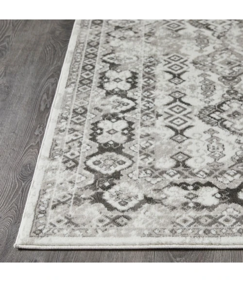 Loomaknoti Rhane Almurz Gray/Cream ER013 2 ft.  X 3 ft.  Rectangle Rug