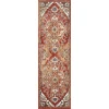 Loomaknoti Alsbrooke Zailorn Orange/Red EA006 2 ft. X 6 ft. 7 in. Rectangle Rug