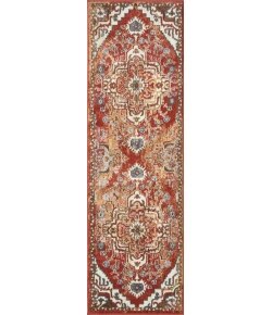 Loomaknoti Alsbrooke Zailorn Orange/Red EA006 2 ft. X 6 ft. 7 in. Rectangle Rug