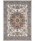 Loomaknoti Alsbrooke Amrenta Cream/Blue EA001 4 ft. X 6 ft. Rectangle Rug