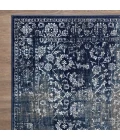Loomaknoti Aysal Alazah Blue/Cream EAY001 3 ft. 3 in. X 5 ft. 3 in. Rectangle Rug