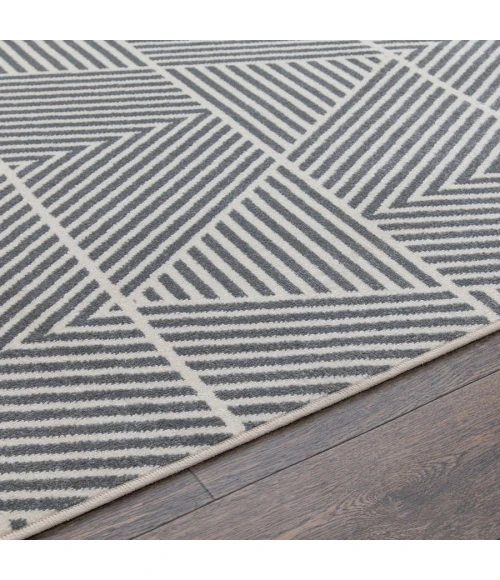 Loomaknoti Tecopa Symenia Gray/White ETR10GRW12 2 ft.  X 6 ft. 7” Rectangle Rug