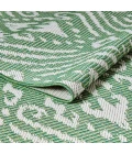 Loomaknoti Breyleigh Calitrah Green/Cream EB005 4 ft. X 6 ft. Rectangle Rug