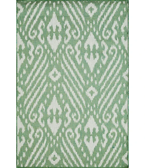 Loomaknoti Breyleigh Calitrah Green/Cream EB005 4 ft. X 6 ft. Rectangle Rug