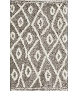 Loomaknoti Vemoa Avonako Gray/Cream EV003 3 ft. 3 in. X 5 ft. 3 in. Rectangle Rug