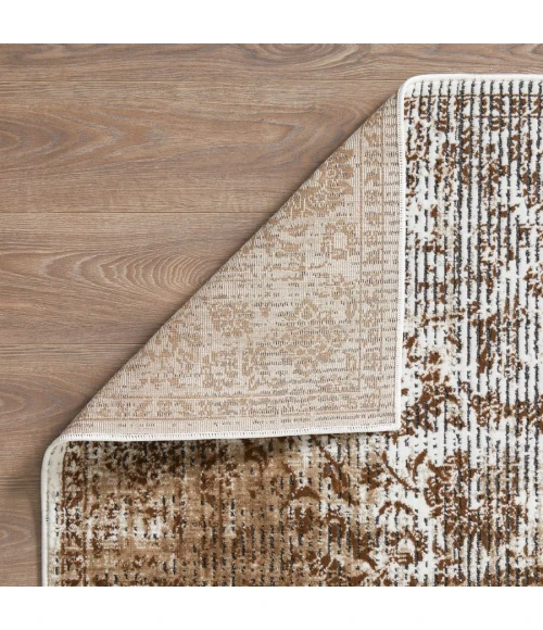 Loomaknoti Aysal Alazah Beige/Cream EAY001 4 ft. X 6 ft. Rectangle Rug