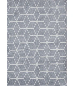 Loomaknoti Kissandrah Beraddo Gray/Cream EKI003 5 ft. 3 in. X 7 ft. 3 in. Rectangle Rug