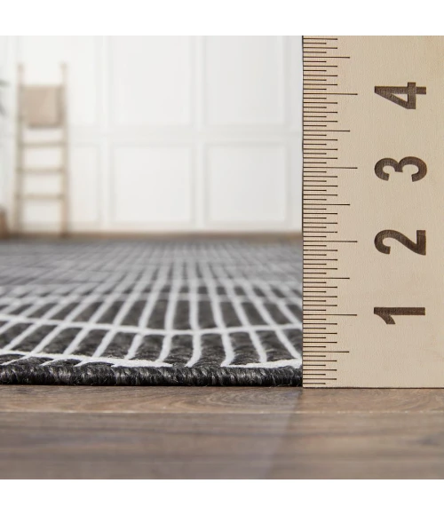 Loomaknoti Breyleigh Culton Gray/Cream EB006 3 ft. X 5 ft. Rectangle Rug