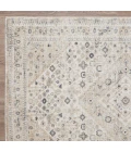 Loomaknoti Kehleigh Abrem Cream/Blue EK003 6 ft. 7 in. X 9 ft. 2 in. Rectangle Rug